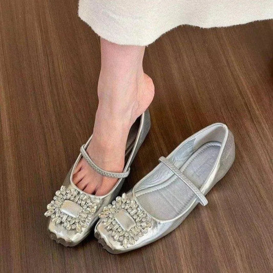 Loafers Women Luxury Ballet Dance Shoes New Fashion Summer 2024 Flats Walking Shoes Trend Dress Shallow Lightweight Breathable